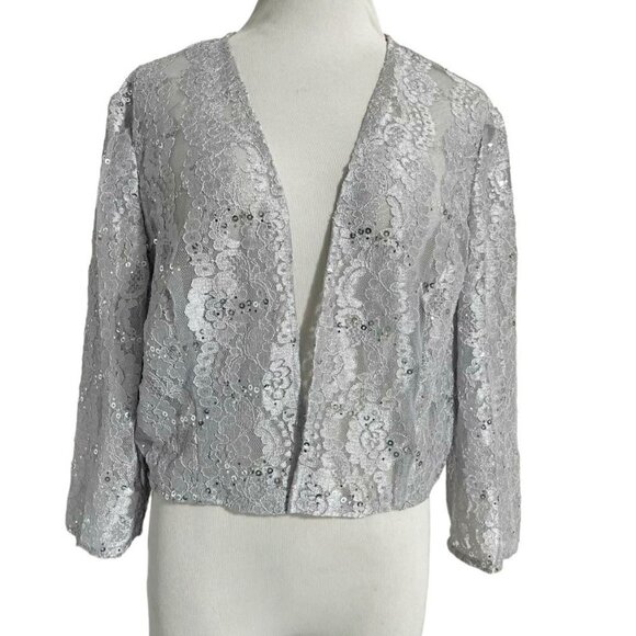 New Alex Evenings 18  Top Cover Up Blazer Wrap Cocktail Wedding Party Evenin - Picture 1 of 7